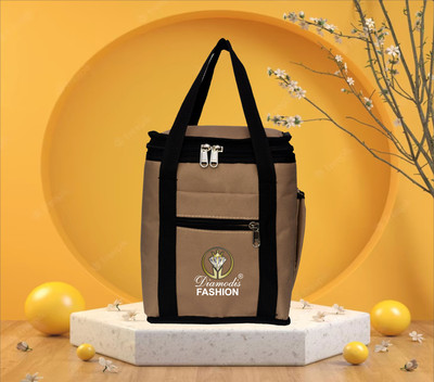 DIAMODIS FASHION Trendy NEW 2023 All Age ETC A1 lunch bag, tiffin bag Medium sizeuse upto 3 boxes Waterproof Lunch Bag(Beige, 4 L)