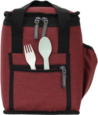 SPEND LUNCH BAG Lunch Bag (maroon, 15 L) Waterproof Lunch Bag(Maroon, 15 L)