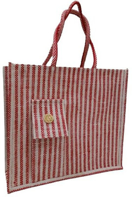 SNIFF AND HERBS Tiffin Jute Bags For Office With Zip | Reusable Jute Bag | Multipurpose Tote Multipurpose Bag(Red, 2 L)