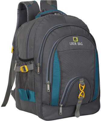 Liker Travel Luggage Large 30 L Laptop Backpack Spacy unisex Bag for college office latest Backpack Waterproof School Bag(Grey, 35 L)