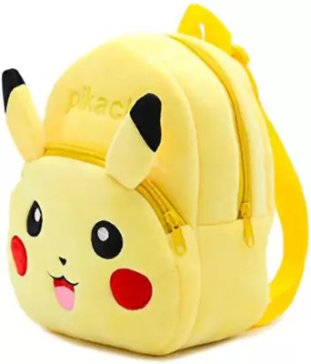 Murliwala Kids Pikachu School Bag mini travel bag backpack Soft Toddler lunch bag School Bag(Yellow, 12 L)