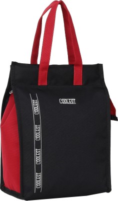 Coolest Lunch Tiffin Bag LBC-02-BLACK for School Office Picnic Waterproof Lunch Bag(Black, 6 L)