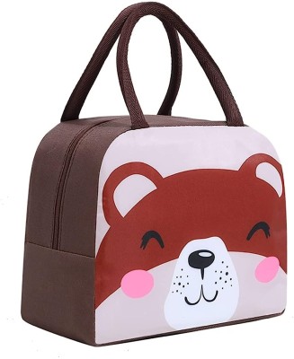 Coolkraft Bear Brown Waterproof Lunch Bag(Brown, 5 L)