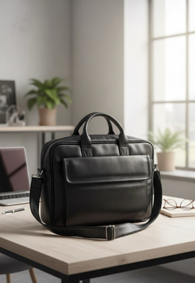 HD Traders Jet Black 1009 Messenger Bag(Black, 8 L)