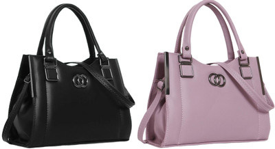 Reprox Women Black, Pink Shoulder Bag(Pack of: 2)