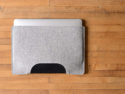 TIERNO 13-13.3 Inch felt Laptop Case Slim Protective Cover for Apple MacBook Air/Pro Laptop Sleeve/Cover(Grey, Black, 13 inch)
