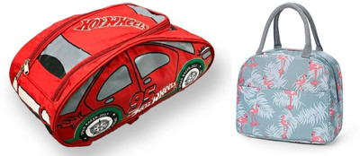 Kardiff Lunch Bag /Multicolor/ 038 Waterproof Lunch Bag(Multicolor, Red, 2 L)