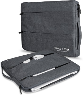 Worldstar laptop Sleeve Carrying Case Tablet Handle Waterproof Laptop Sleeve/Cover Waterproof Laptop Sleeve/Cover(Dark Grey, 16 inch)