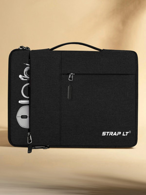 Straplt Laptop Sleeve Case 15.6-16 Inch Waterproof Bag Tablet Handle Laptop Bag Waterproof Laptop Sleeve/Cover(Black, 15.6 inch)