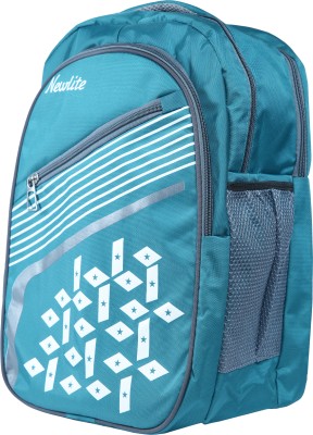 Maglan Light Blue Flowers Print for School & College Going Students Waterproof School Bag(Blue, 40 L)