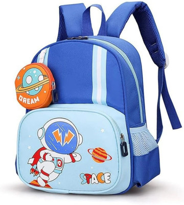SWEETER DEALS Ultra-Light School Bag_(Space) - Black Waterproof School Bag(Blue, 3 L)