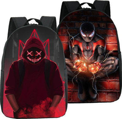 Shishtha B_DEVIL+SPIDER 5-COMBO_xy Laptop Bag(Beige)