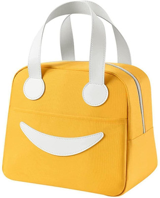 Flywind Insulated Lunch Bag for Men Women Kids Boy Girl Smiley Design Tote Lunch Bag Lunch Bag(Yellow, 5 L)