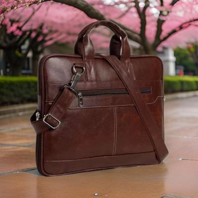 Shivra Men & Women Brown Messenger Bag