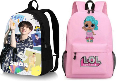 Shishtha B_DGTL-026_@@_1PC & LOL-PRINTPINK-1PC_xy Laptop Bag(Black, Pink)