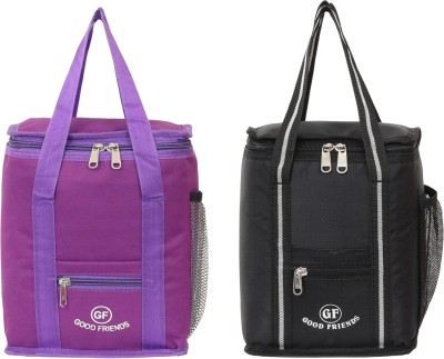 Capitalpoint New Design /Lunch Bag for School Travel Office Picnic Good Quality Waterproof Lunch Bag(Purple, Black, 4 L)