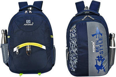 FLYSACK NS-FS009_Navy Blue & FS013_NAVY BLUE Laptop Bag(Blue, Blue)