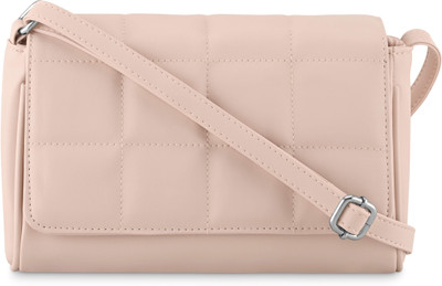 Fastrack Quilted Sling Bag(Pink, 1.89 L)