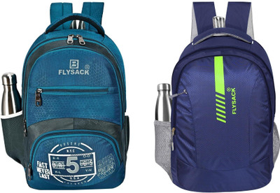 FLYSACK NS-FS008_Blue & FS028_NAVY BLUE Laptop Bag(Blue, Blue)