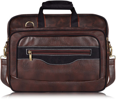 Qosha Men Brown Messenger Bag