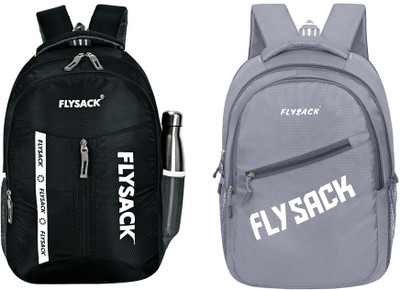 FLYSACK NS-FS011_BLACK & FS033_GREY Laptop Bag(Black, Grey)