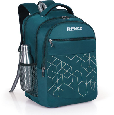Renco Premium Polyester School Bag | Office, College, Travel & Laptop Backpack Waterproof School Bag(Green, 35 L)