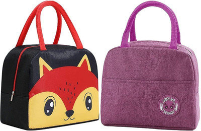 Kardiff Men & Women Black, Red, Pink Handbag(Pack of: 2)