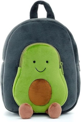 Prince Enterprises Avacado Cartoon Bag School Bag(Green, Grey, 10 L)