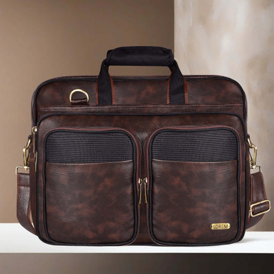 LOREM Men Brown Messenger Bag