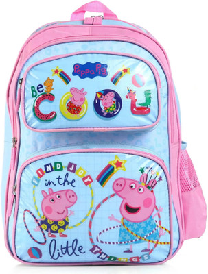 striders Peppa Pig 14Inch School Backpack Colorful, Fun & Durable for Kids Perfect Waterproof School Bag(Multicolor, 25 L)