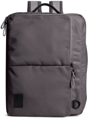 DailyObjects Charcoal Meridian Convertible Briefpack Backpack(Grey, 11 L)