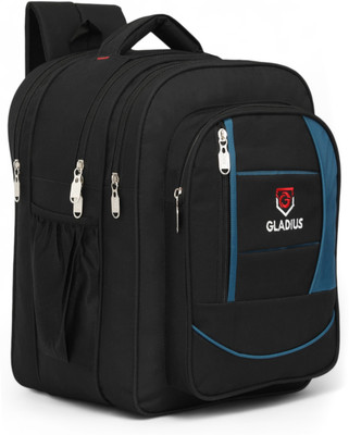 GLADIUS Large Stylish for boys & girls of class 5th to 10th Waterproof School Bag(Black, 60 L)