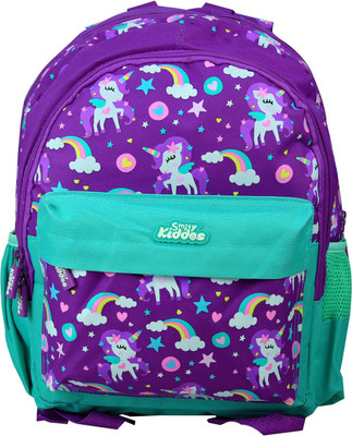 smily kiddos Fancy Junior Backpack Backpack(Purple, 20 L)