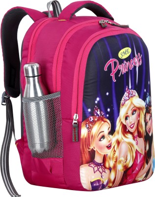 bayo Princess 47cm 1st/2nd/3rd/4th &5th class Lightweight school Bag for Boys &Girls Waterproof School Bag(Pink, Multicolor, 35 L)