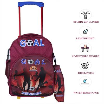 Indian riders travel bag with trolley sale