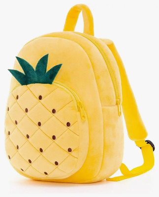 Swati Creation YELLOW PINEAPPLE PLUSH BAG FOR KIDS Plush Bag(Yellow, 10 L)