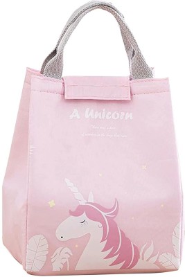 HOUSE OF QUIRK Reusable Insulated Lunch Bag with Aluminum Foil, Lunch Tote Handbag Unicorn Pink Lunch Bag(Pink, 4 L)