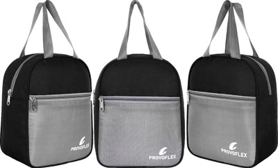 PROVOFLEX COMBO OFFER OF 3 Insulated Lunch Tiffin Bag for School Collage Office Picnic Waterproof Lunch Bag(Grey, 10 L)