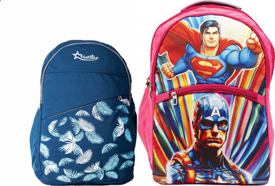 Sanstar KIDZY2503 25 L Backpack(Pink, Blue)