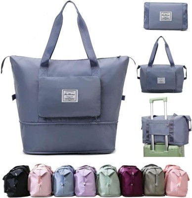 AASAISH Foldable Nylon Multipurpose Bag For Travelling Waterproof & Large Bag For Women Waterproof Multipurpose Bag(Blue, 11 inch)