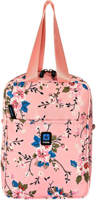Seven Star Floral Lunch Bag for Office and School for Men and Women Waterproof Lunch Bag(Pink, 10 L)