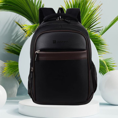 Airwin Large School Bag 18x12x6 Inch | Multi Compartment College Backpack Waterproof School Bag(Black, 25 L)
