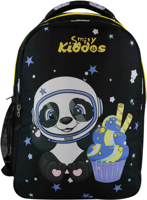 smily kiddos PRESCHOOL SPACE PANDA BACKPACK Backpack(Black, 20 L)
