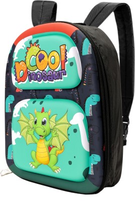 Paper Moon Dino School Bag for Kids Boys Girls Travel Bags for Kids Picnic Tuition Backpack 15 L Backpack(Black)