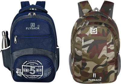 FLYSACK NS-FS008_Navy Blue & FS025_militry Laptop Bag(Blue, Multicolor)