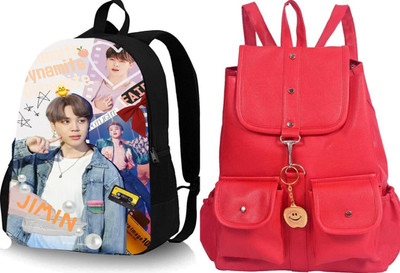 Shishtha B_DGTL-029_@@_1pc & RED-4PKT-BACKPACK-SINGLE_xy Laptop Bag(Black, Red)