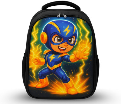 MOSU Thunder Spark Ultra Cartoon Bag Waterproof School Bag(Black, 26 L)