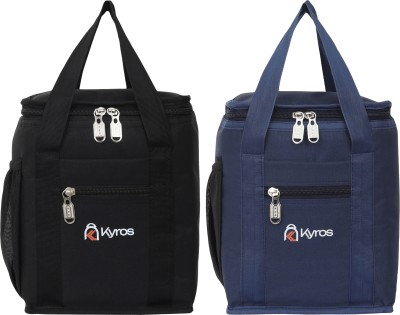 SHYAM Lunch Bags Shymentr 004 Waterproof Lunch Bag(Black, Dark Blue, 10 L)