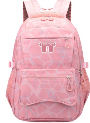 Tinytot Collage,Traval backpack 2nd standard onward Waterproof School Bag(Pink, 30 L)