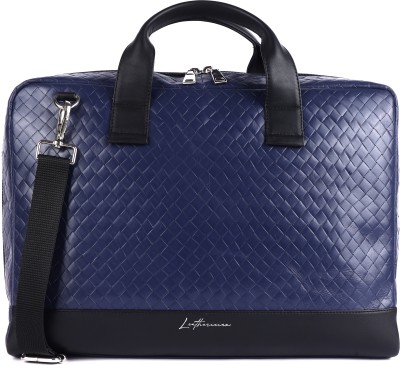 Leatherician Genuine Leather Laptop Bag Men| Office Bag|16 Inch compartment Messenger Bag Messenger Bag(Blue, 16 inch)